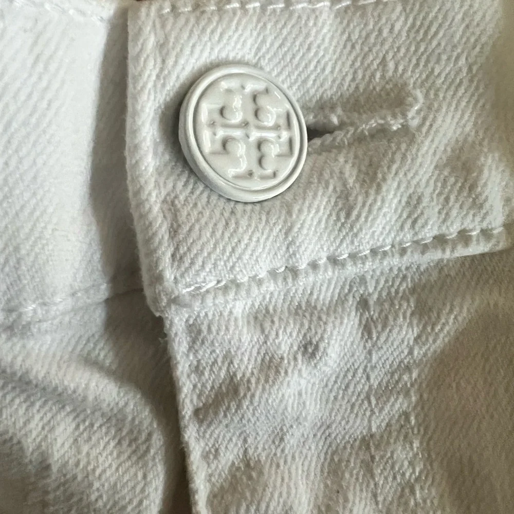 Tory Burch white super skinny Denim Jeans